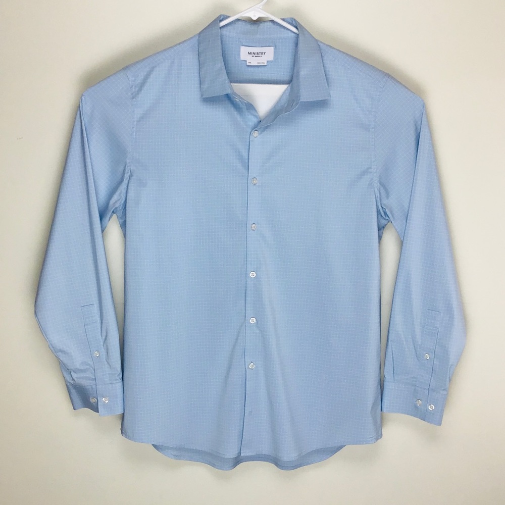 Ministry of Supply mens long sleeve button down shirt 2XL